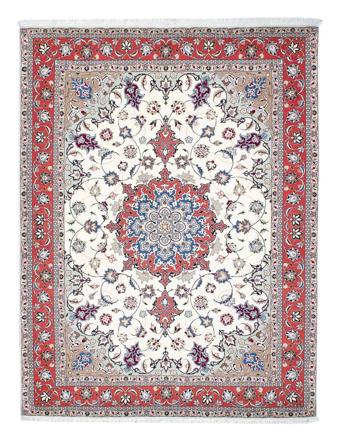 Persisk matta - Tabriz - Royal - 198 x 151 cm - beige