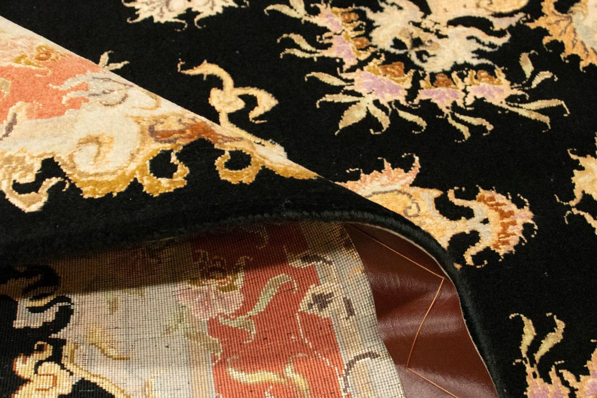 Persisk matta - Tabriz - Royal - 138 x 101 cm - svart