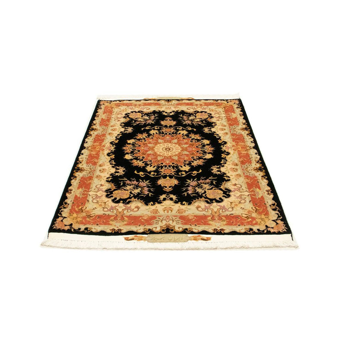 Persisk matta - Tabriz - Royal - 138 x 101 cm - svart