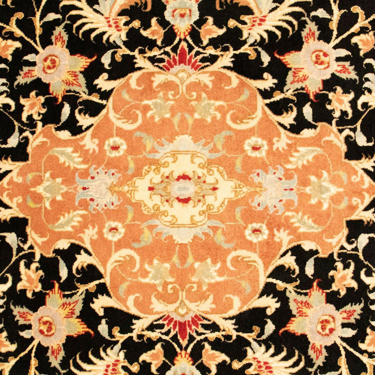 Persisk matta - Tabriz - Royal - 150 x 101 cm - svart