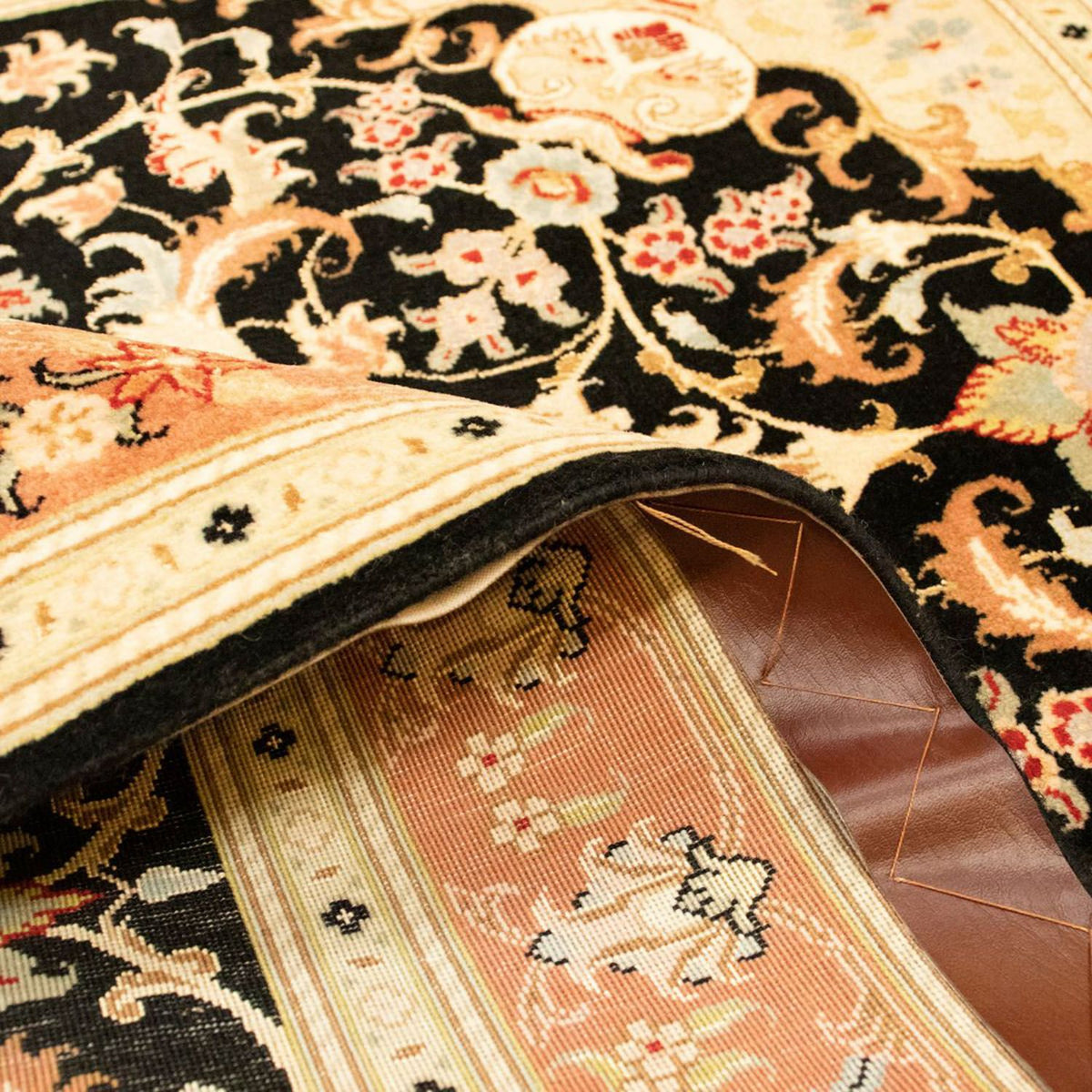 Persisk matta - Tabriz - Royal - 150 x 101 cm - svart