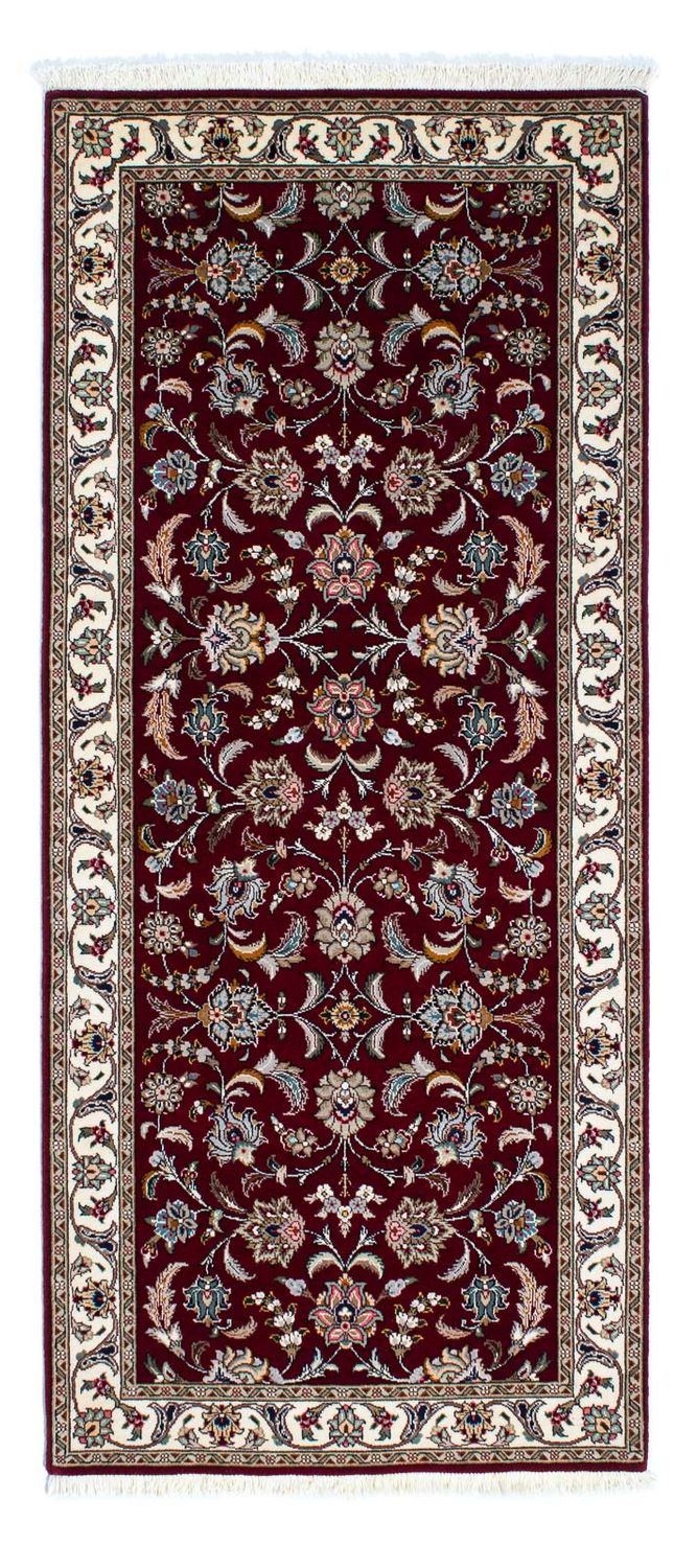 Runner Persisk matta - Tabriz - Royal - 205 x 88 cm - mörkröd
