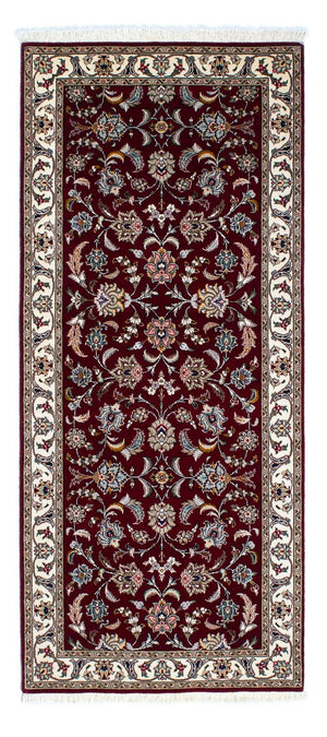 Runner Persisk matta - Tabriz - Royal - 205 x 88 cm - mörkröd
