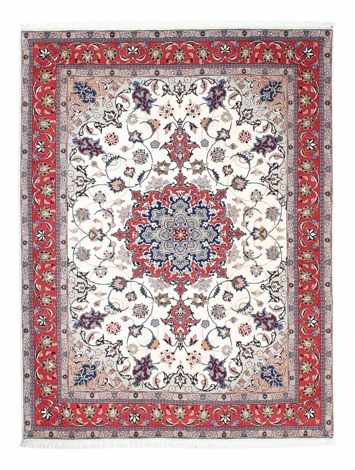Persisk matta - Tabriz - Royal - 202 x 147 cm - beige