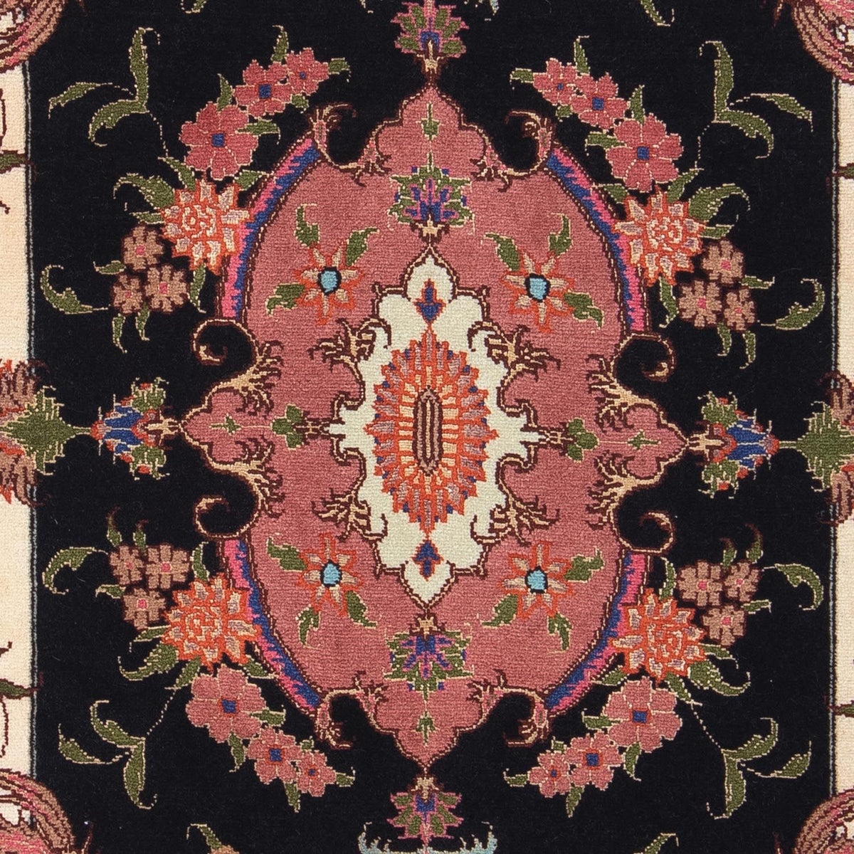 Persisk matta - Tabriz - Royal - 90 x 60 cm - mörkblå