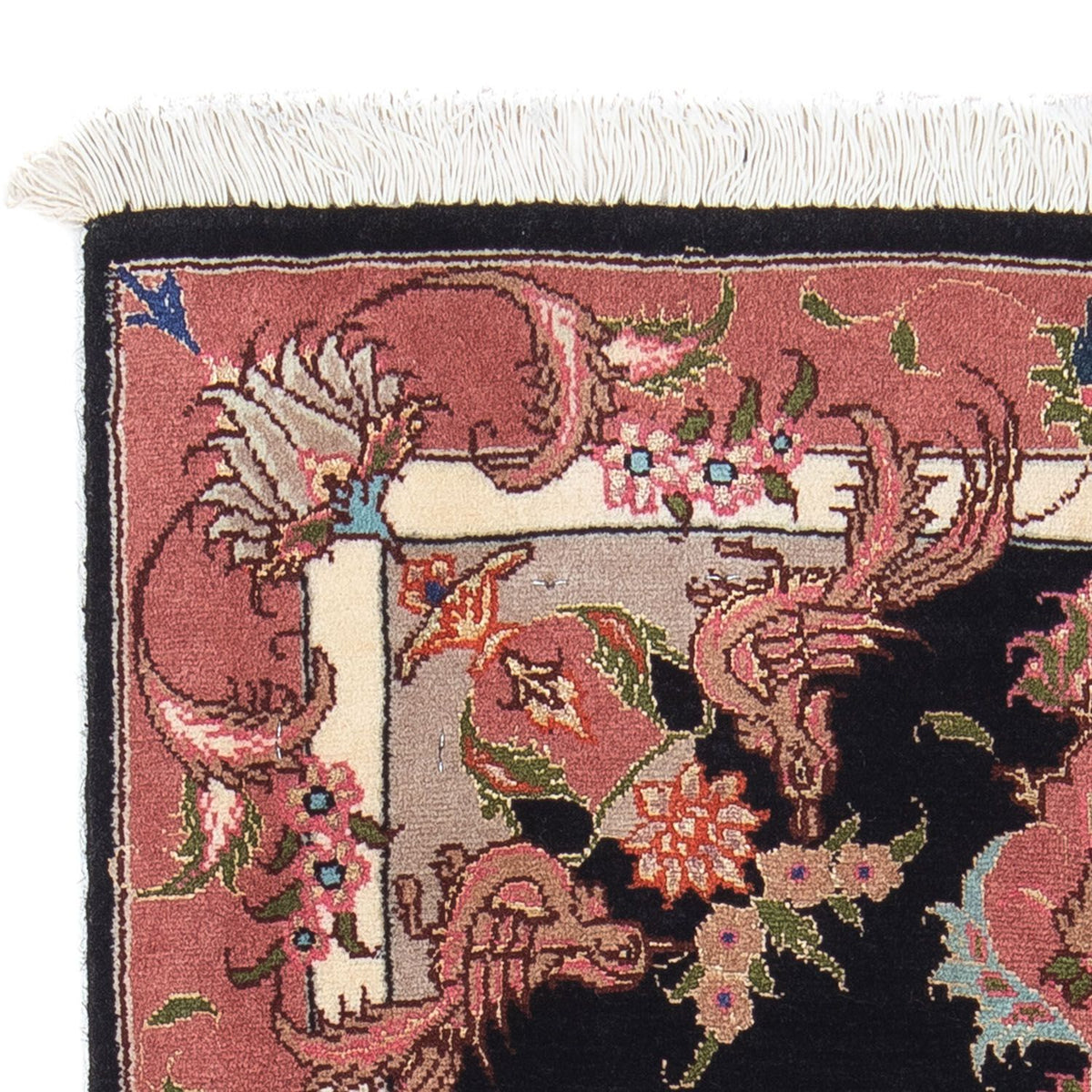 Persisk matta - Tabriz - Royal - 90 x 60 cm - mörkblå