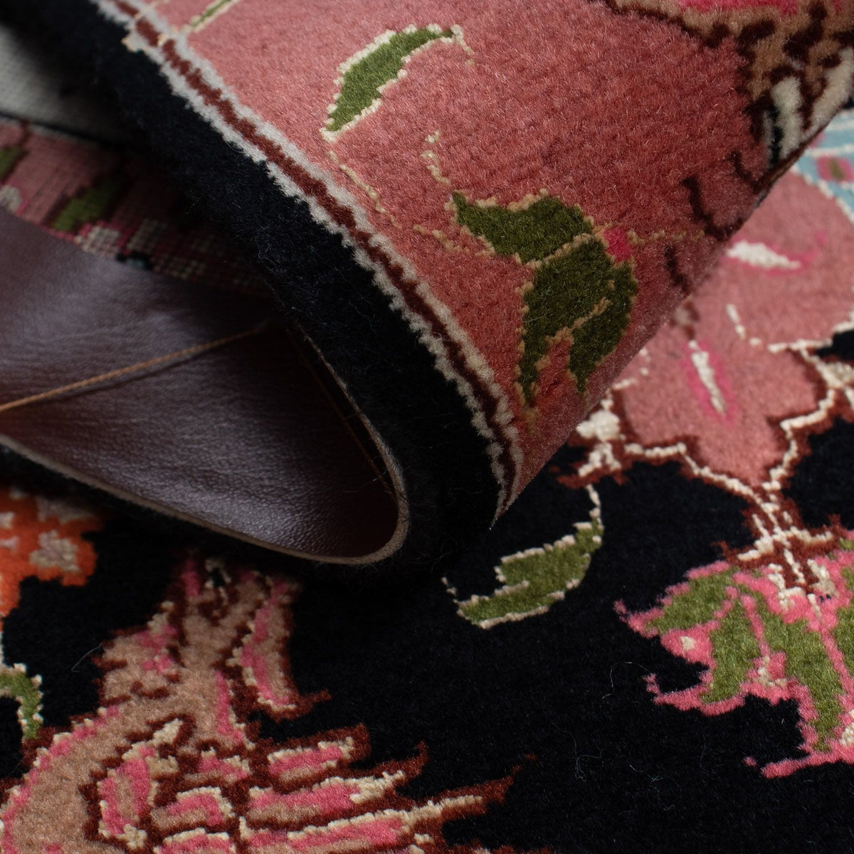 Persisk matta - Tabriz - Royal - 90 x 60 cm - mörkblå