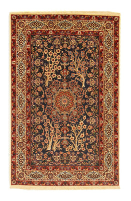 Persisk matta - Isfahan - Premium - 155 x 103 cm - svart