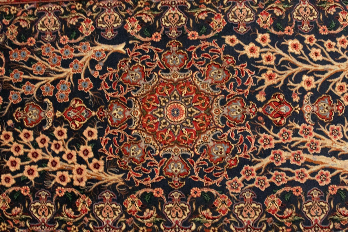 Persisk matta - Isfahan - Premium - 155 x 103 cm - svart
