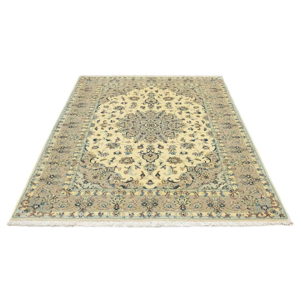 Persiska mattor - Keshan - 210 x 137 cm - beige