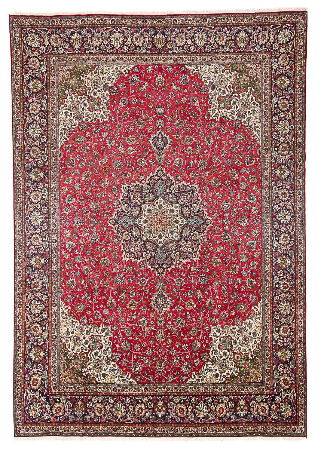 Persisk matta - Tabriz - Royal - 405 x 300 cm - röd