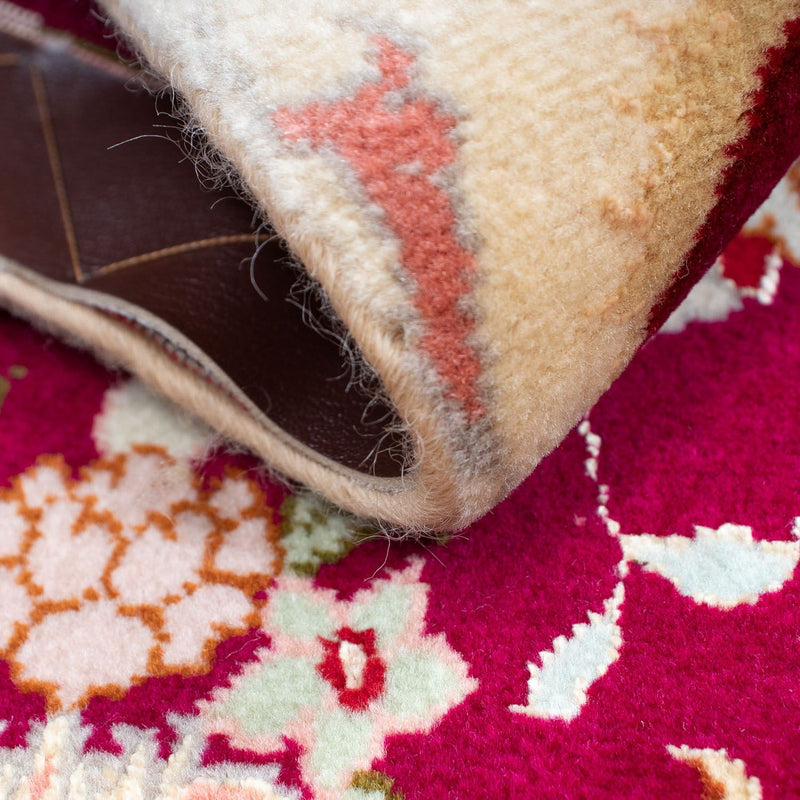 Persisk matta - Tabriz - Royal - 90 x 60 cm - mörkröd