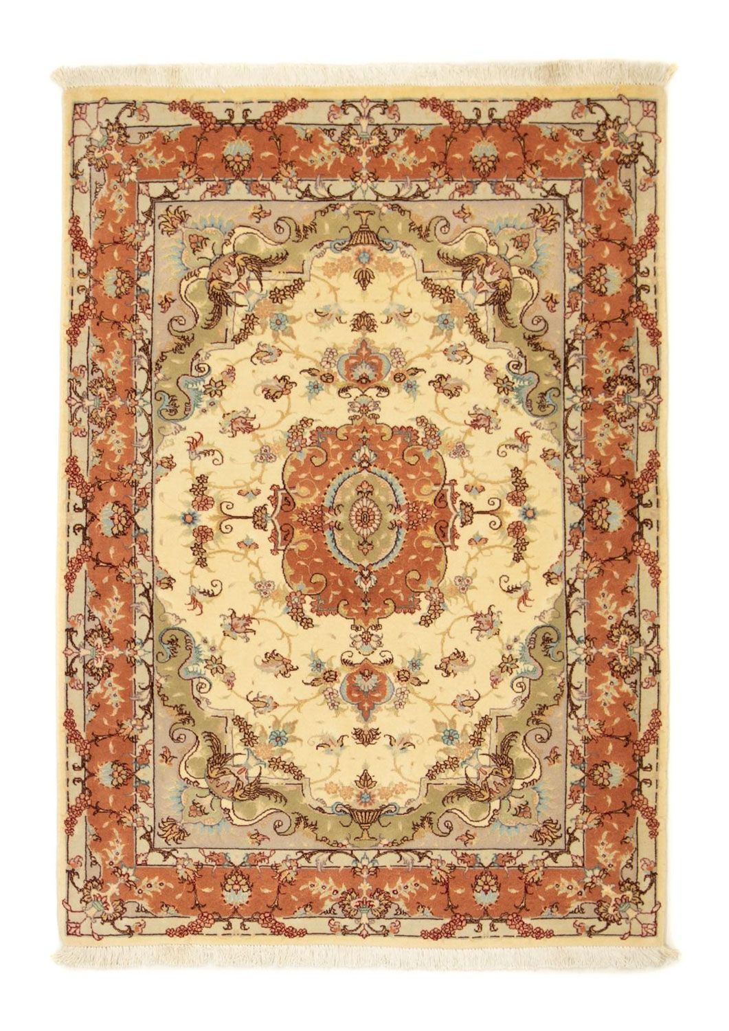Persisk matta - Tabriz - Royal - 143 x 102 cm - beige
