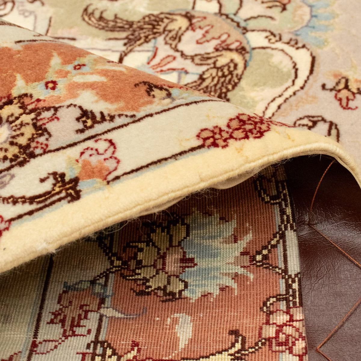 Persisk matta - Tabriz - Royal - 143 x 102 cm - beige