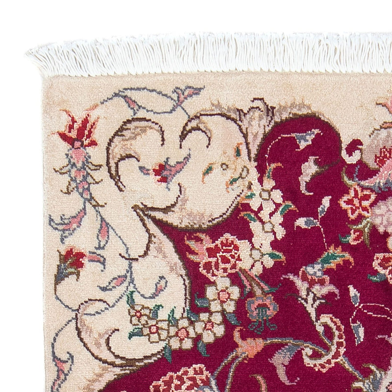 Persisk matta - Tabriz - Royal - 90 x 60 cm - mörkröd