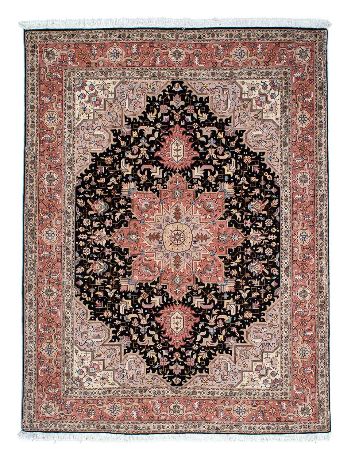 Persisk matta - Tabriz - Royal - 196 x 152 cm - mörkblå