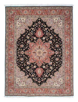 Persisk matta - Tabriz - Royal - 196 x 152 cm - mörkblå