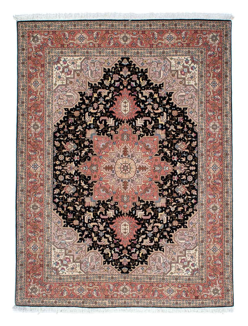 Persisk matta - Tabriz - Royal - 196 x 152 cm - mörkblå