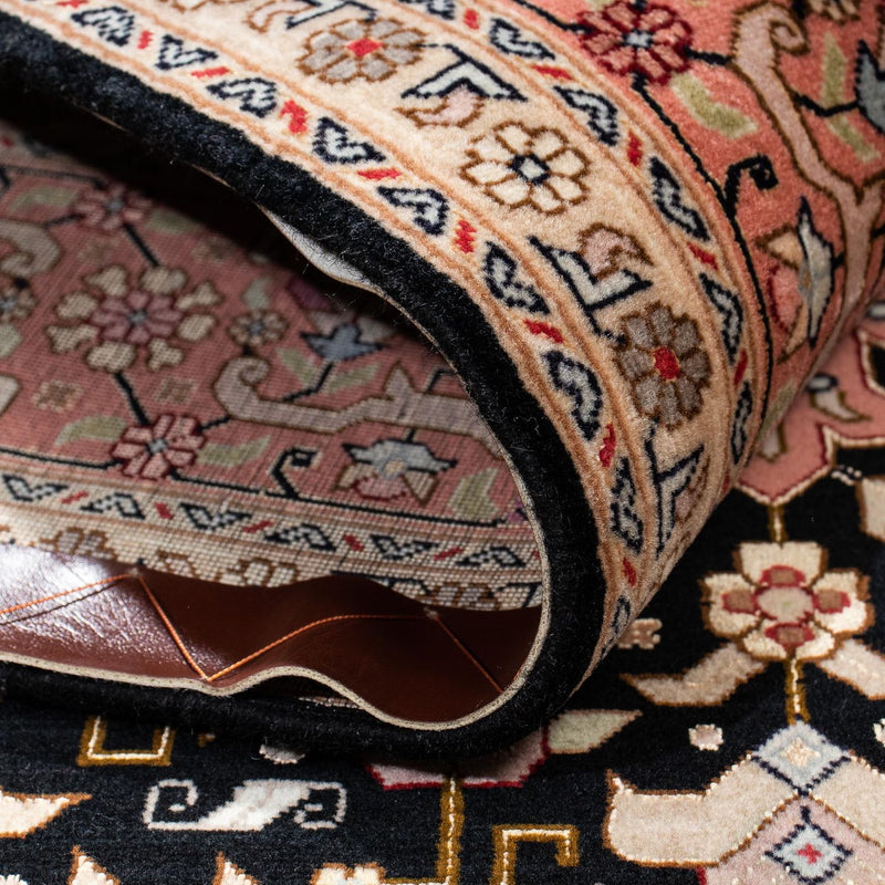 Persisk matta - Tabriz - Royal - 196 x 152 cm - mörkblå