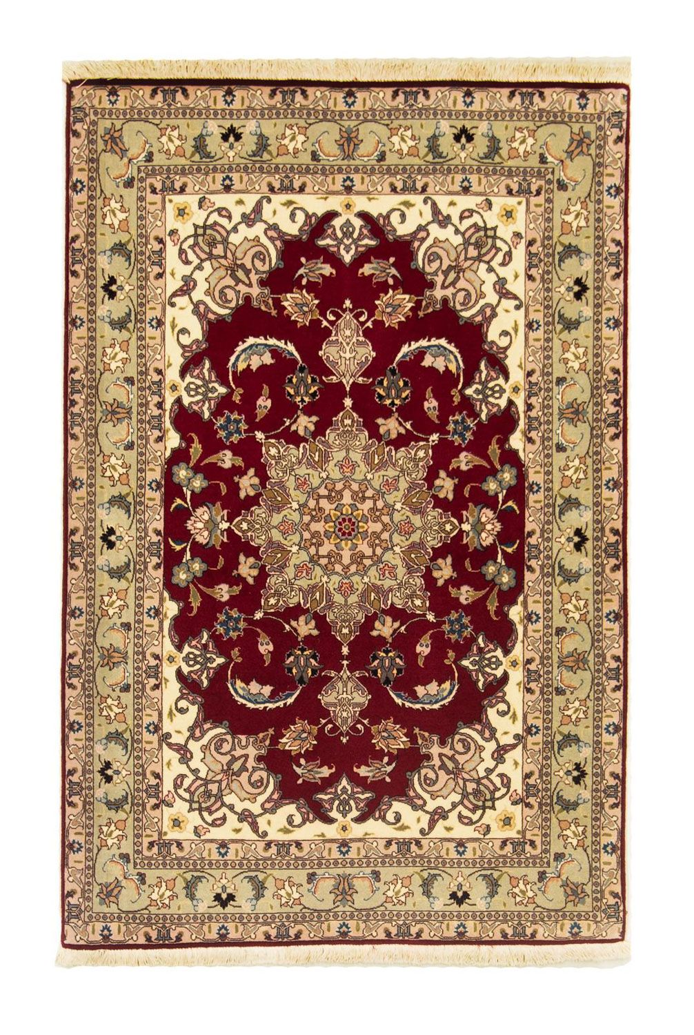 Persisk matta - Tabriz - Royal - 150 x 99 cm - röd
