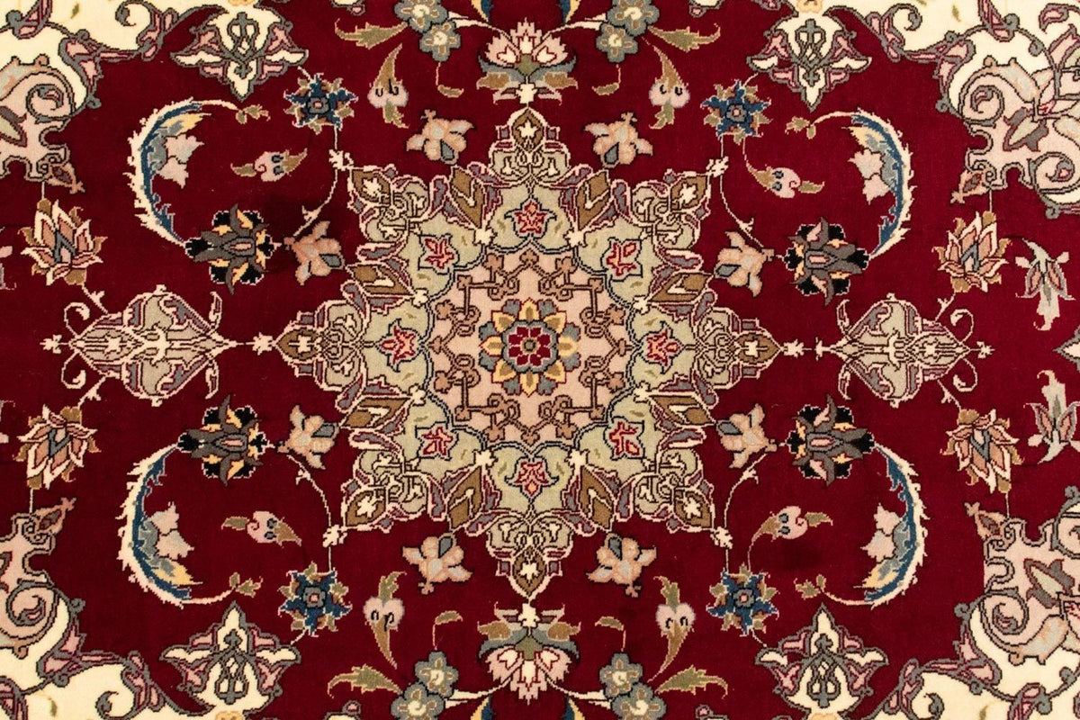 Persisk matta - Tabriz - Royal - 150 x 99 cm - röd