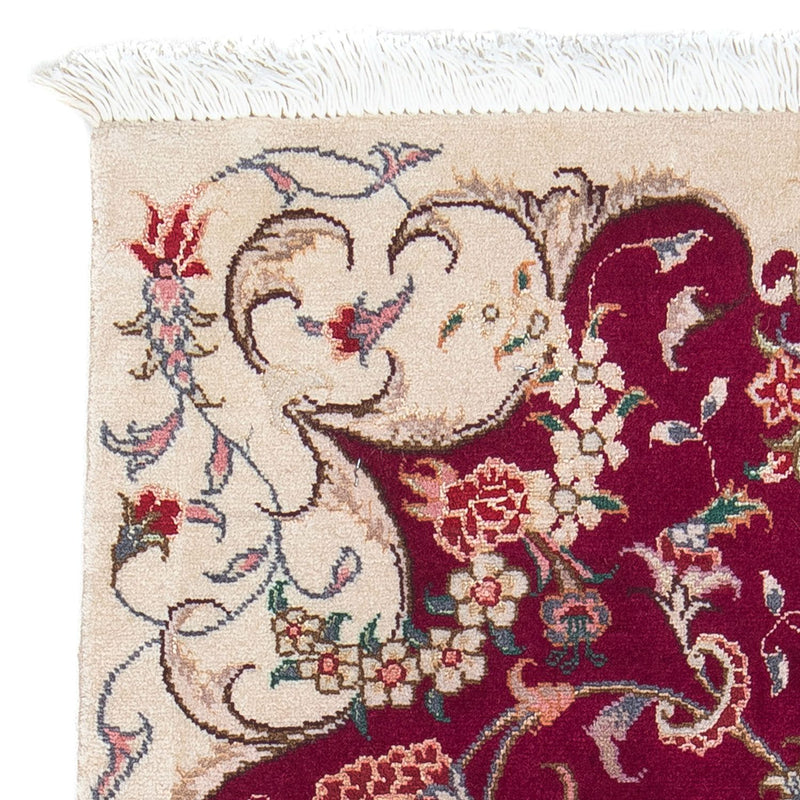 Persisk matta - Tabriz - Royal - 90 x 60 cm - mörkröd