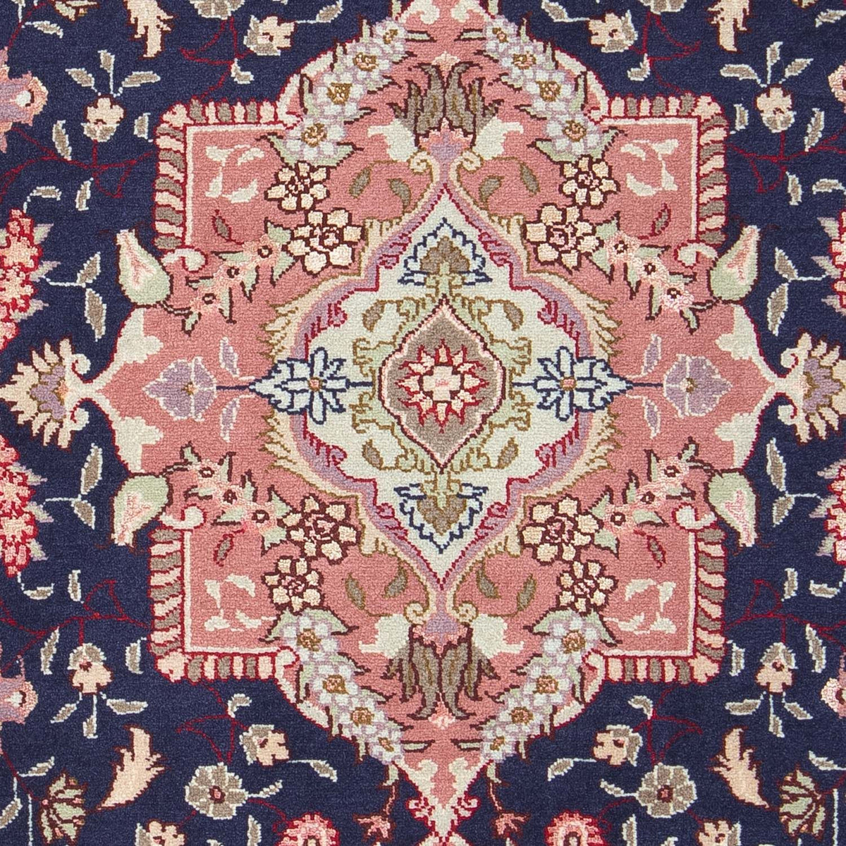 Persisk matta - Tabriz - Royal - 90 x 60 cm - mörkblå