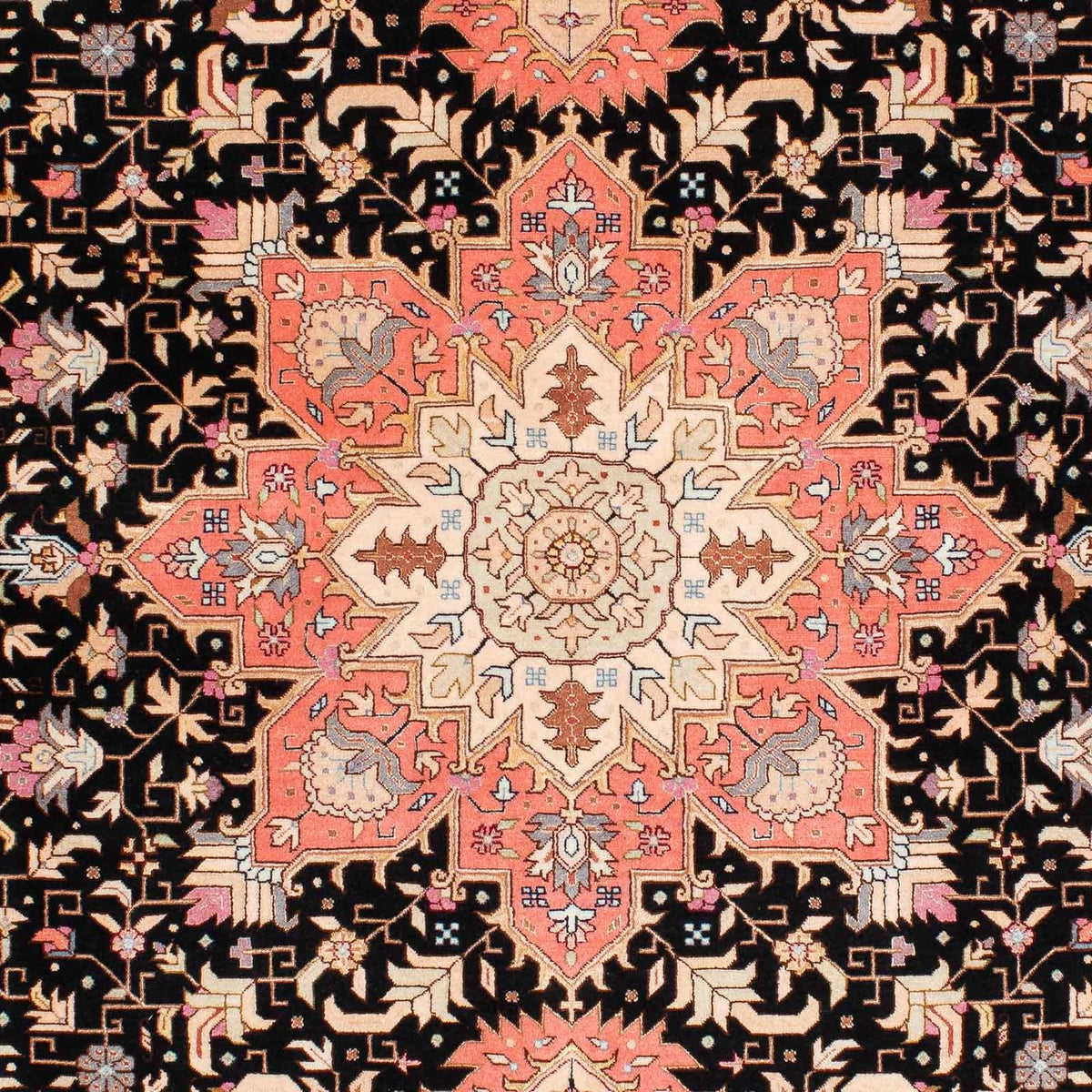 Persisk matta - Tabriz - Royal - 207 x 152 cm - ljusröd
