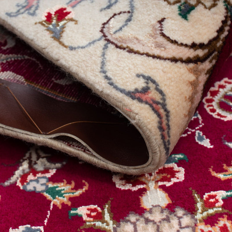 Persisk matta - Tabriz - Royal - 90 x 60 cm - mörkröd