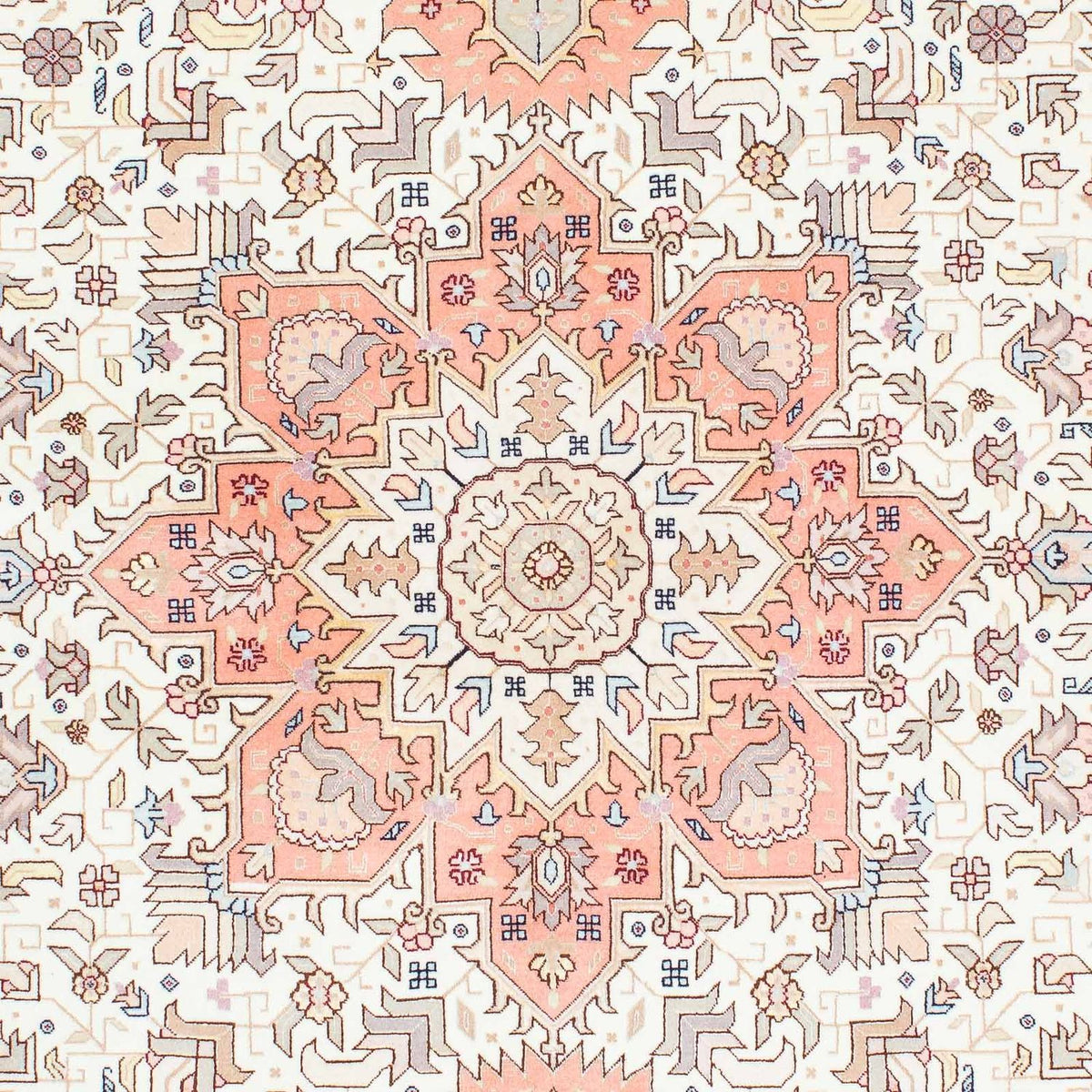 Persisk matta - Tabriz - Royal - 216 x 153 cm - beige