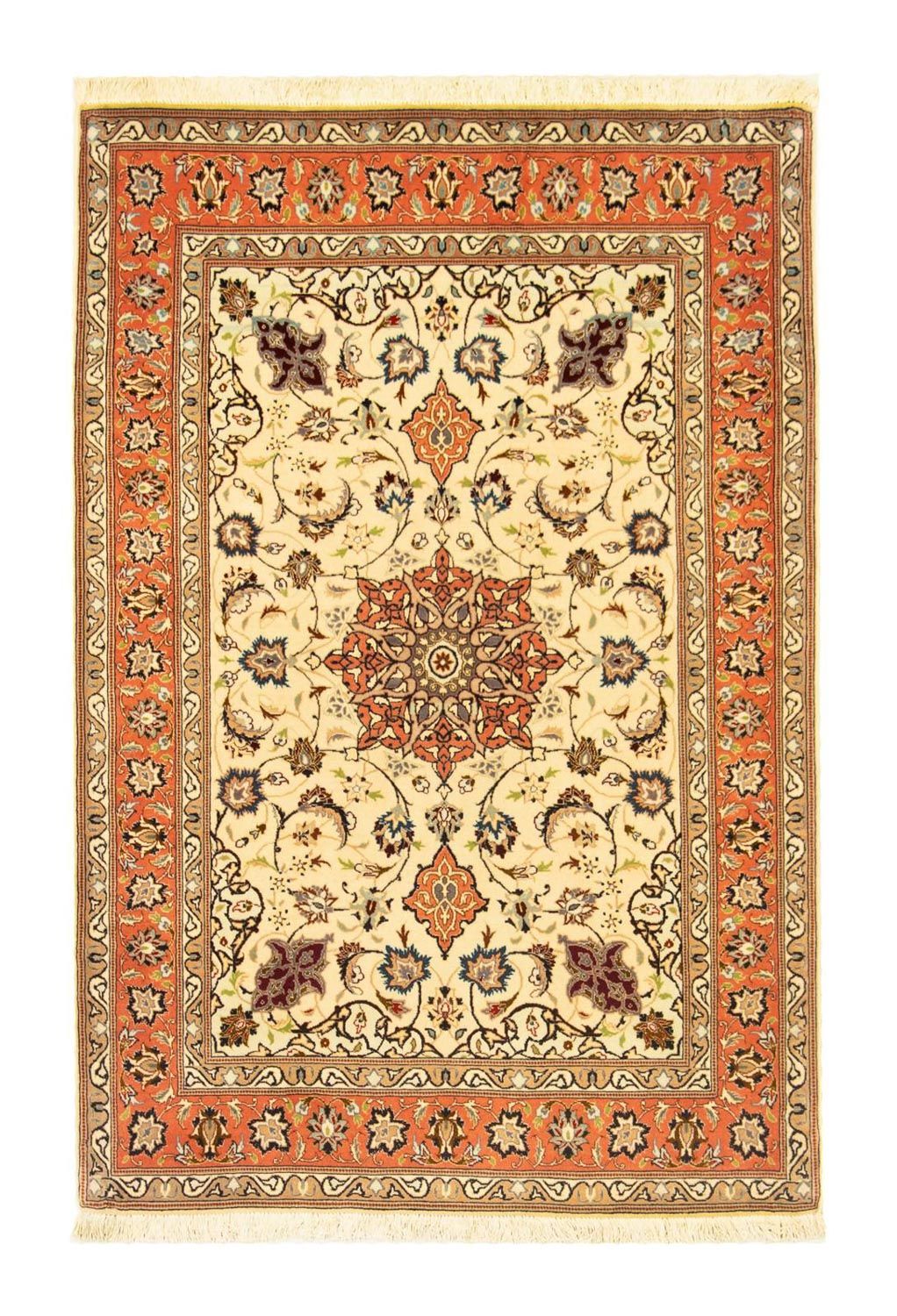 Persisk matta - Tabriz - Royal - 151 x 102 cm - beige