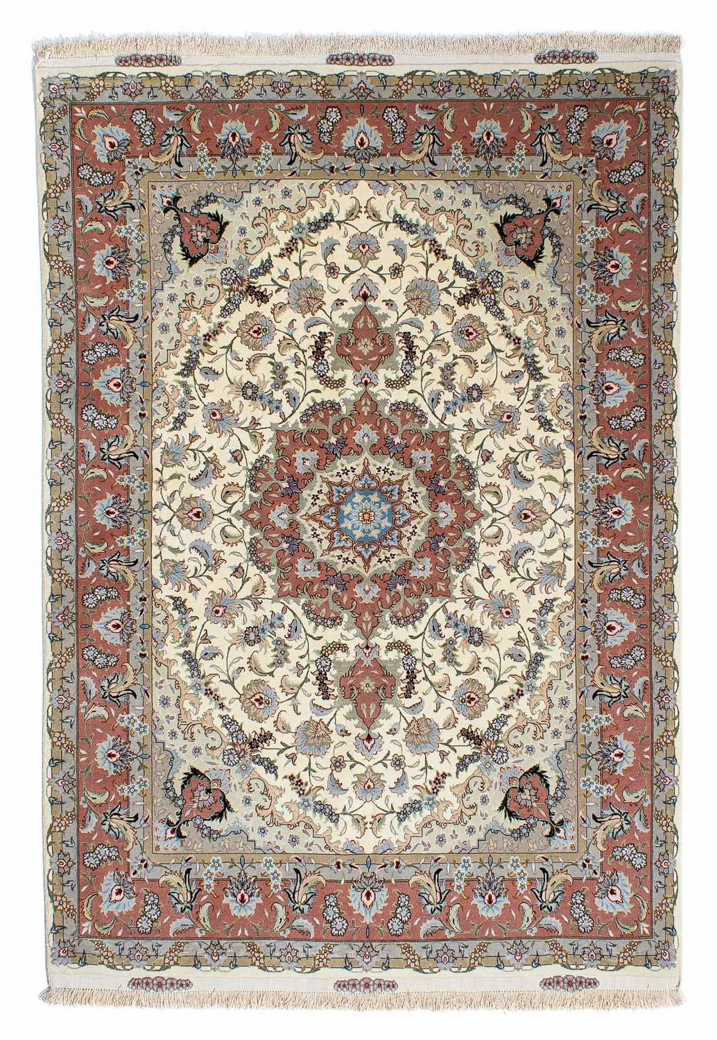 Persisk matta - Tabriz - 205 x 150 cm - beige