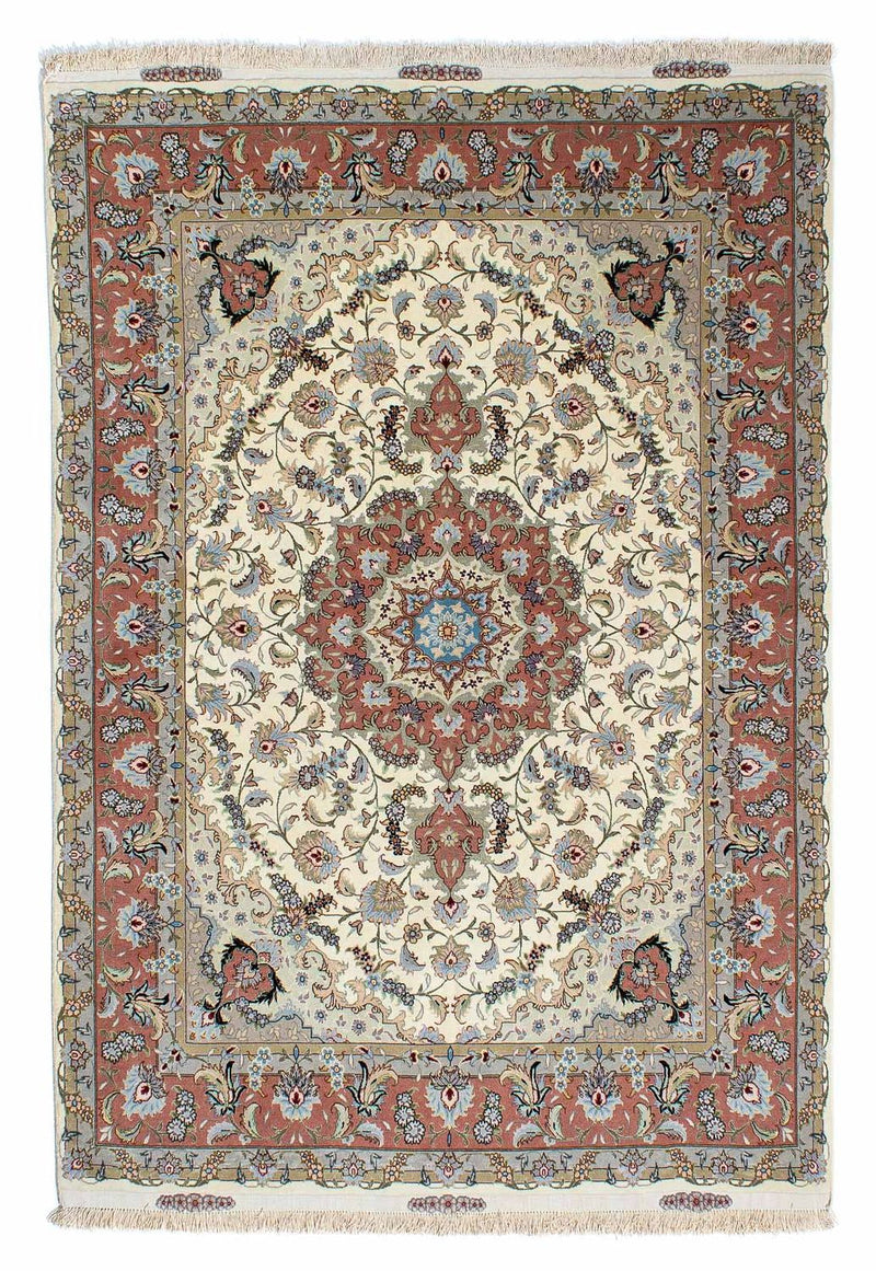 Persisk matta - Tabriz - 205 x 150 cm - beige
