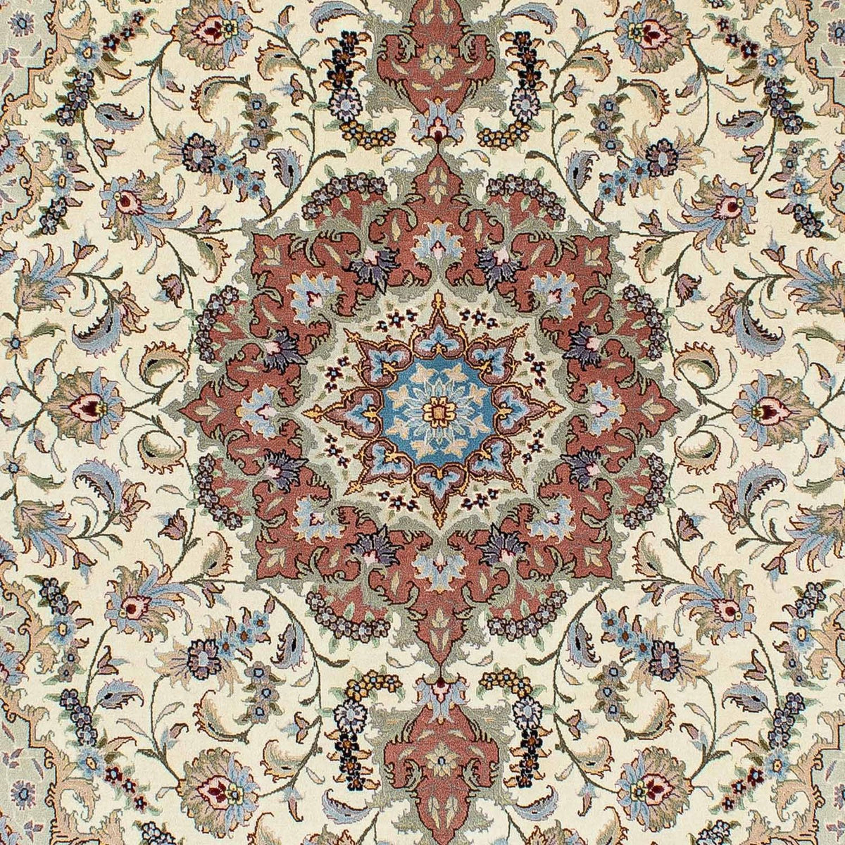 Persisk matta - Tabriz - 205 x 150 cm - beige