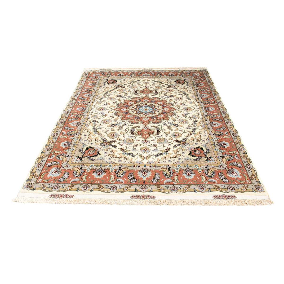 Persisk matta - Tabriz - 205 x 150 cm - beige