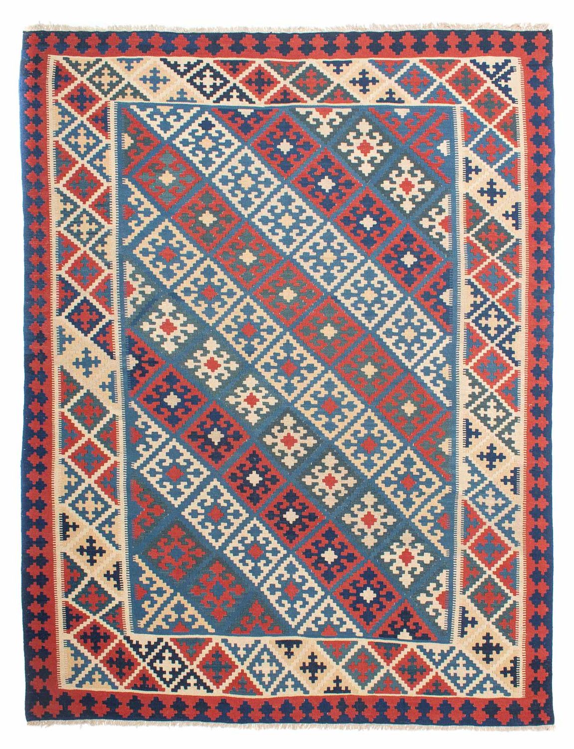 Kelim Carpet - orientalisk matta - 322 x 252 cm - flerfärgad