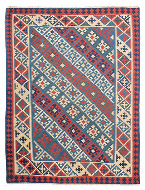 Kelim Carpet - orientalisk matta - 322 x 252 cm - flerfärgad
