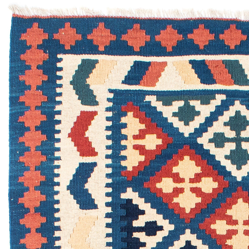 Kelim Carpet - orientalisk matta - 170 x 128 cm - blå