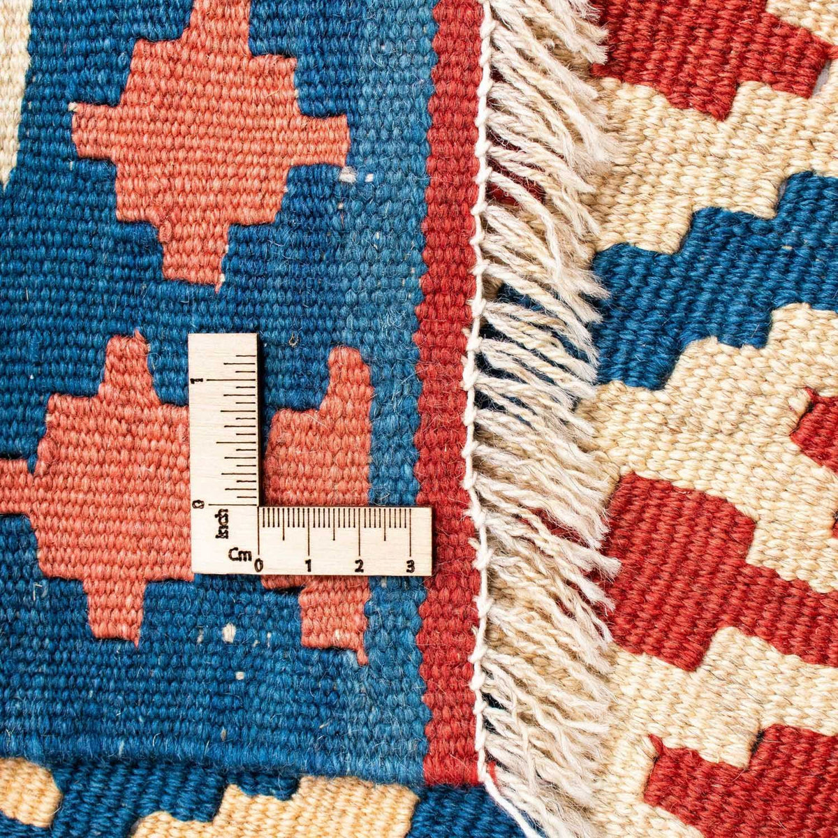 Kelim Carpet - orientalisk matta - 170 x 128 cm - blå