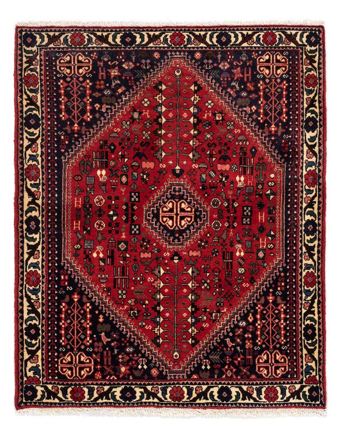 Persisk matta - Nomadic - 135 x 104 cm - mörkblå