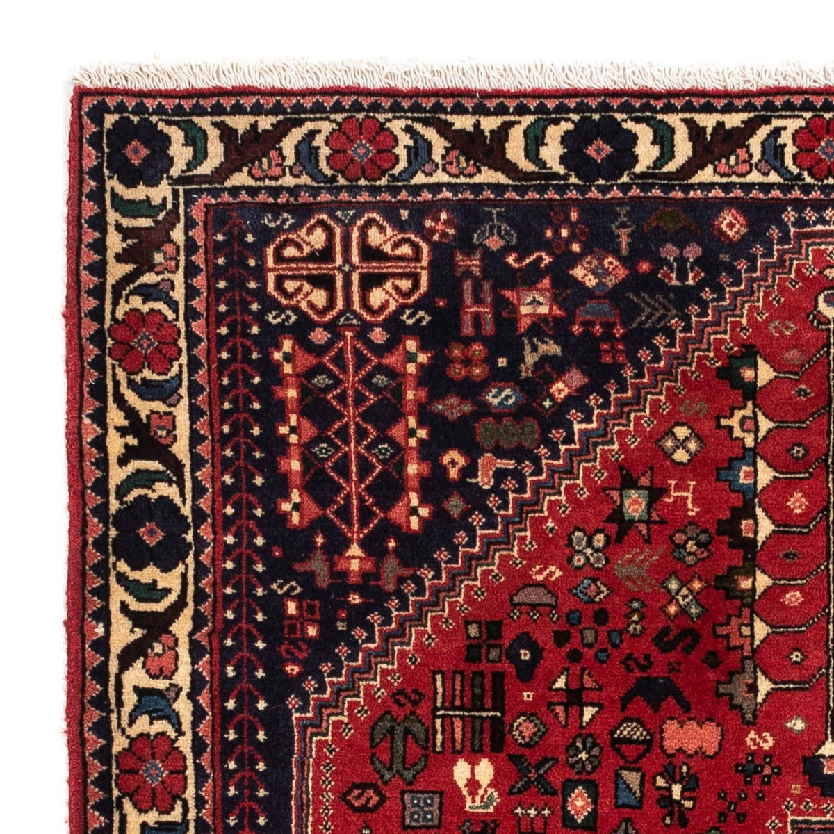 Persisk matta - Nomadic - 135 x 104 cm - mörkblå