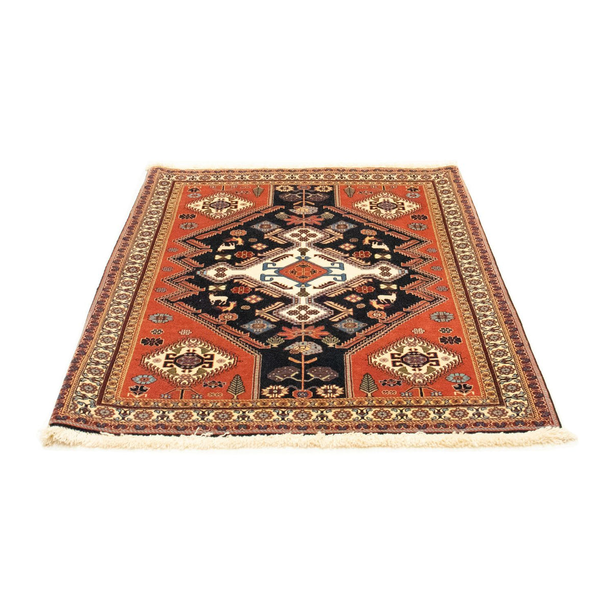 Persisk matta - Nomadic - 152 x 113 cm - mörkblå