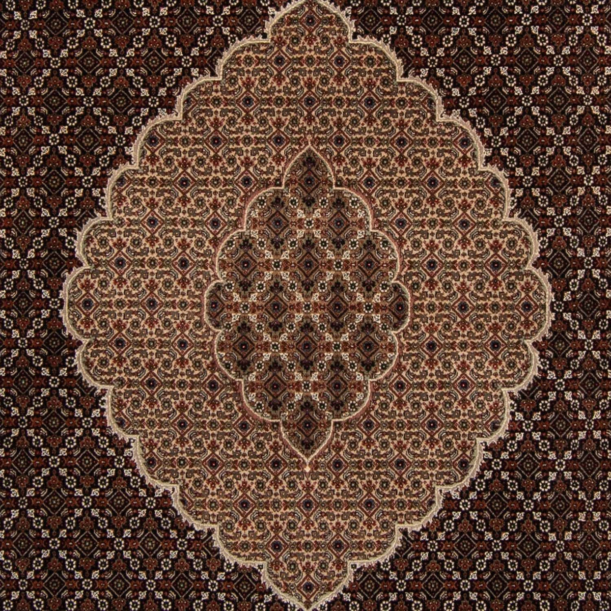 Persisk matta - Tabriz - 299 x 240 cm - mörkblå