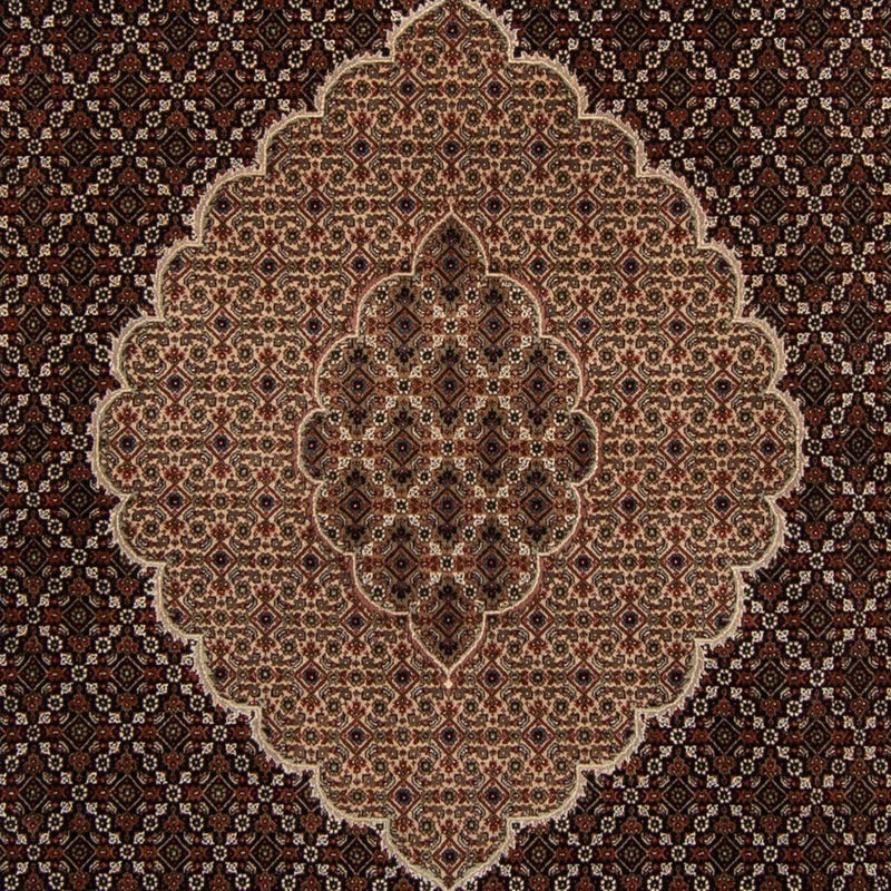 Persisk matta - Tabriz - 299 x 240 cm - mörkblå