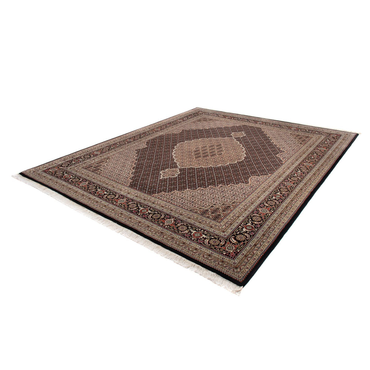 Persisk matta - Tabriz - 299 x 240 cm - mörkblå