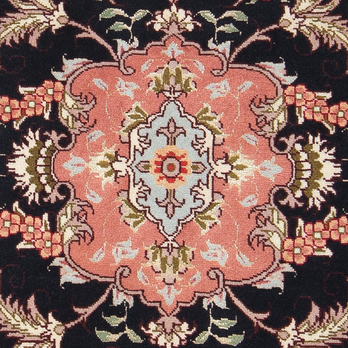 Persisk matta - Tabriz - Royal - 90 x 60 cm - mörkblå