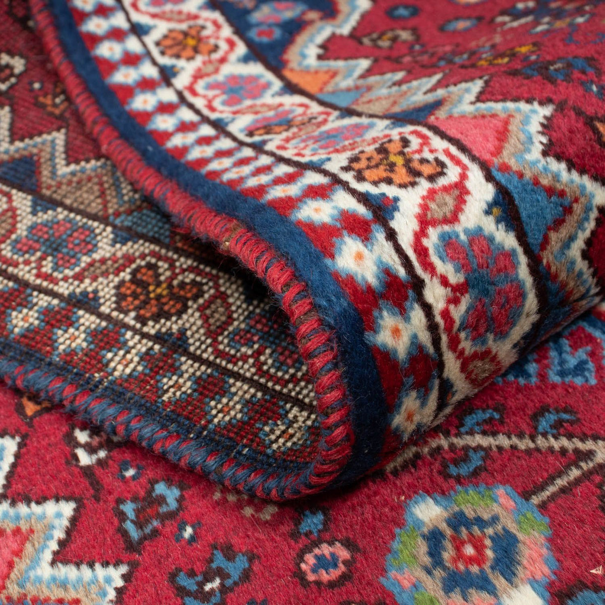 Runner Persisk matta - Nomadic - 194 x 60 cm - mörkröd