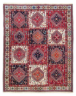 Persisk matta - Nomadic - 191 x 153 cm - flerfärgad