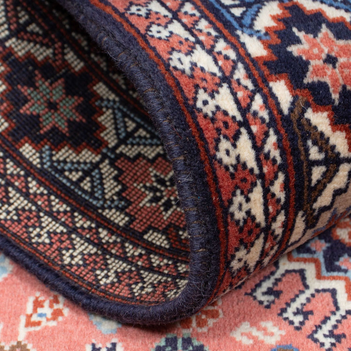 Persisk matta - Nomadic - 155 x 103 cm - mörkblå