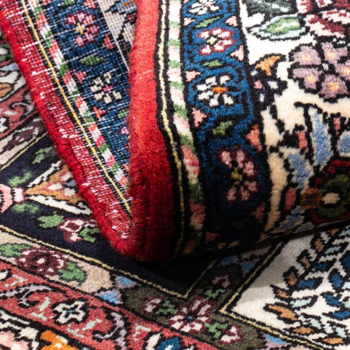 Persisk matta - Nomadic - 150 x 102 cm - mörkröd